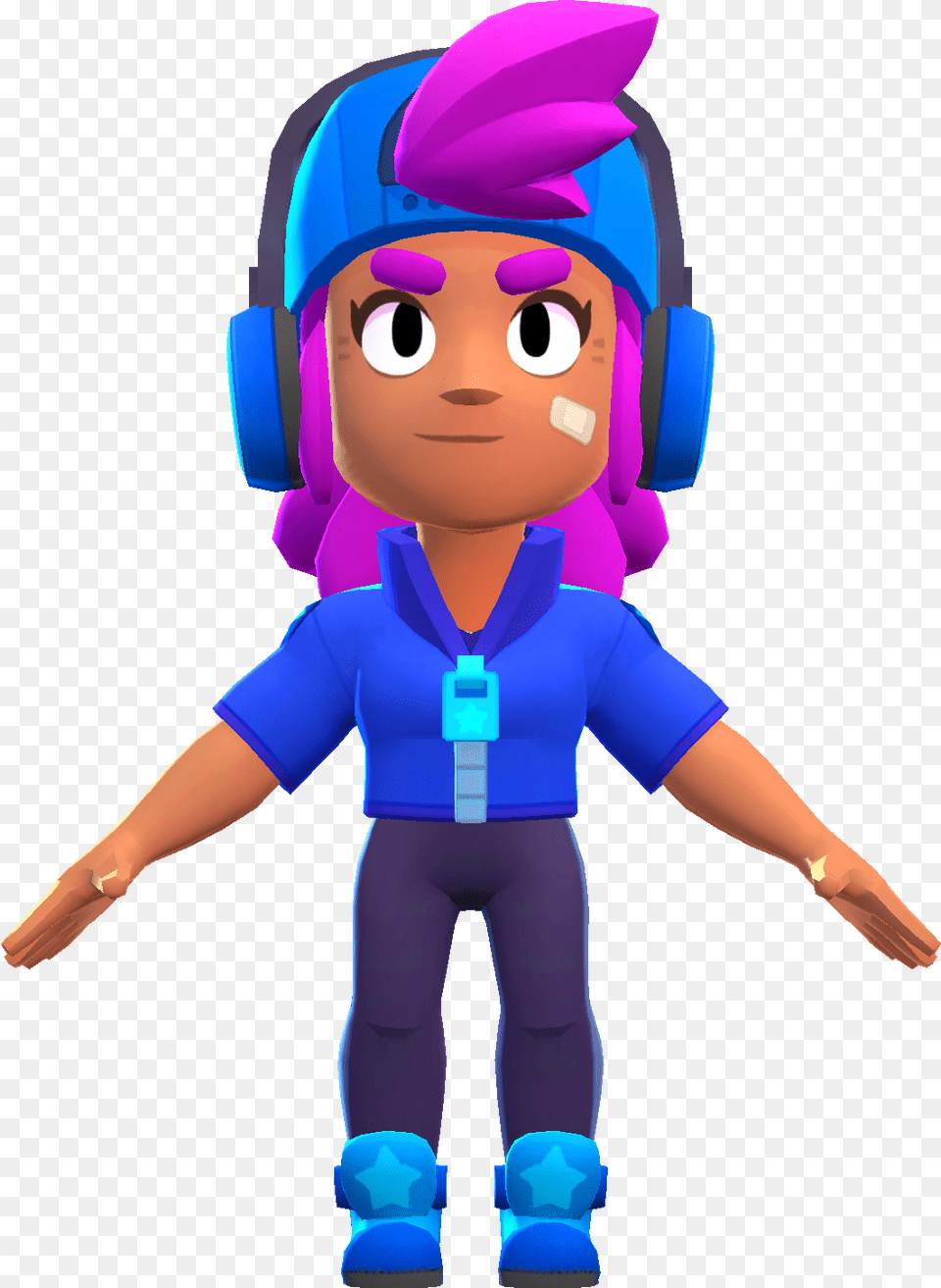 Shelly Brawl Stars T Pose, Baby, Person, Face, Head Free Transparent Png