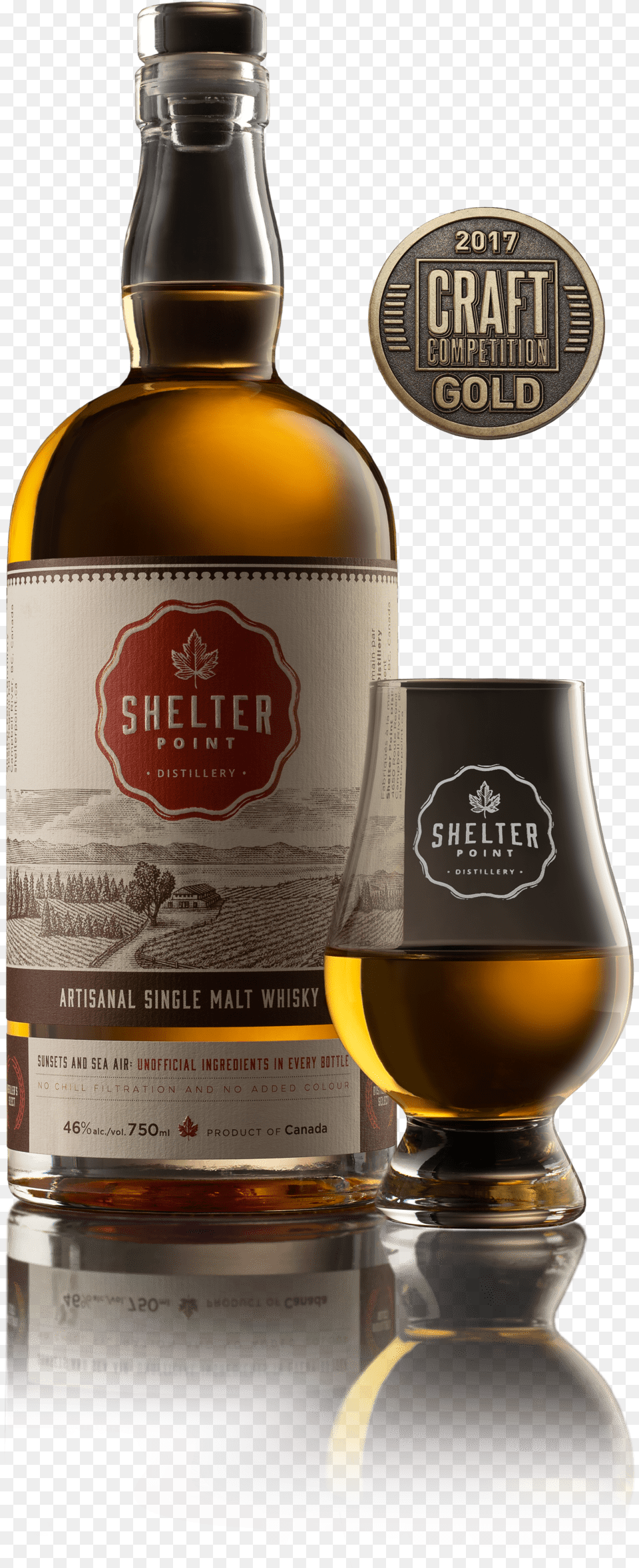 Shelter Point Double Distilled Single Malt Scotch Whisky, Alcohol, Beverage, Liquor, Beer Free Png