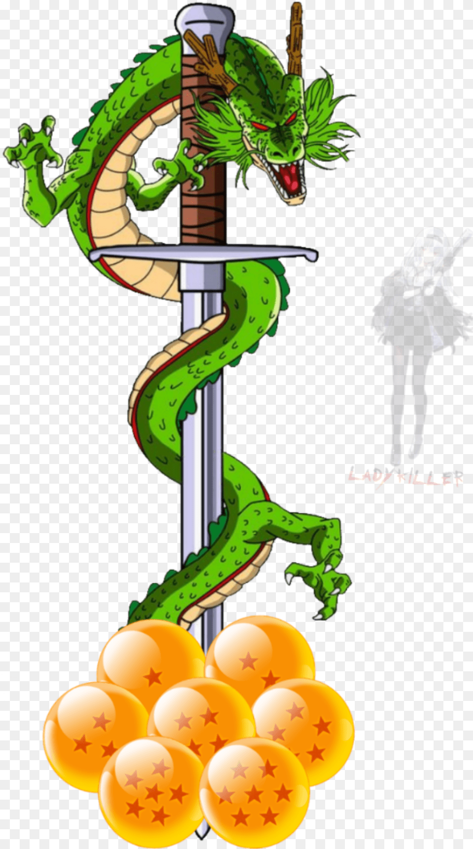 Shenron Dbz Dragon Dragonball Anime Shenron And Sword, Person, Balloon Png