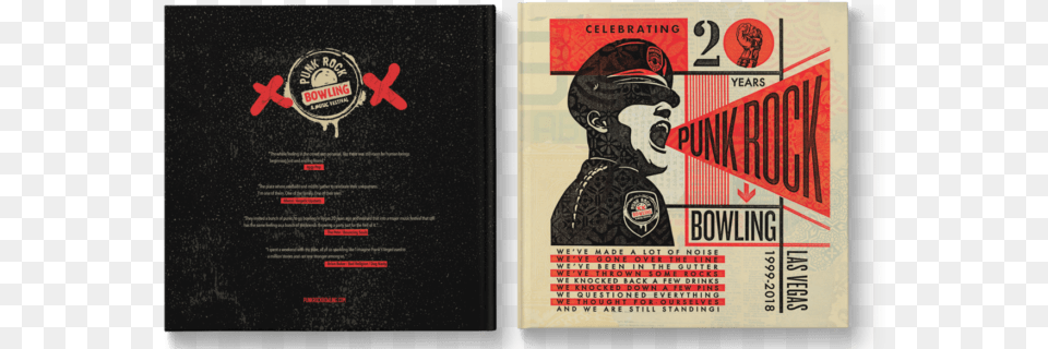 Shepard Fairey Punk Rock Bowling 20 Year Anniversary Book, Advertisement, Poster, Person, Blackboard Free Transparent Png