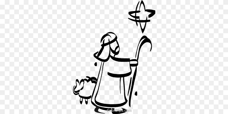 Shepard Following The Star Of Bethlehem Royalty Vector Clip, Tin, Can, Smoke Pipe, Watering Can Free Transparent Png