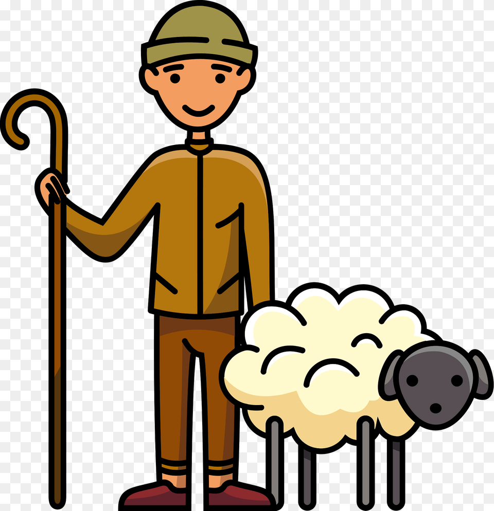 Shepherd Clipart, Baby, Person, Stick, Face Free Png