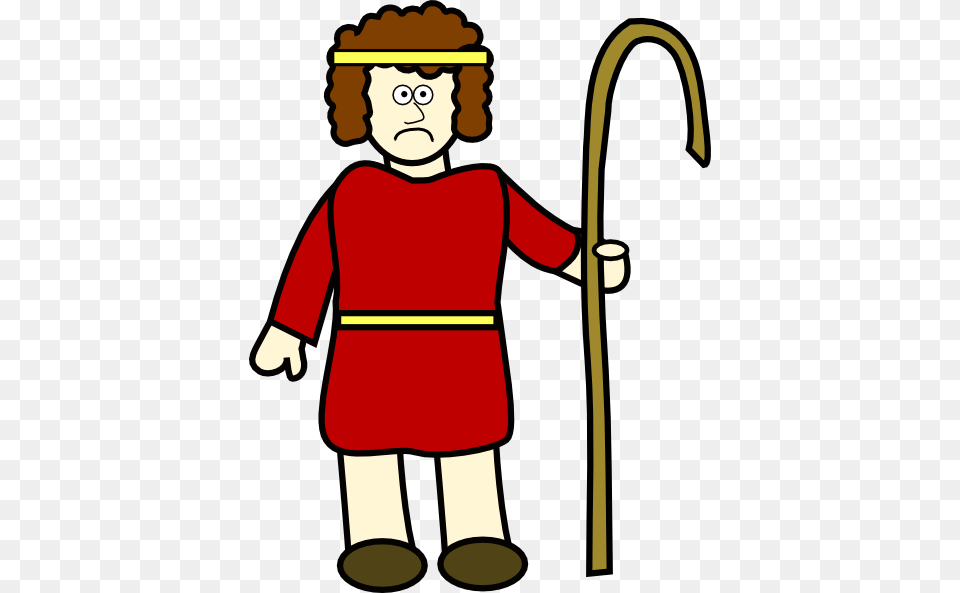 Shepherd David, Stick, Baby, Person, Face Free Png Download