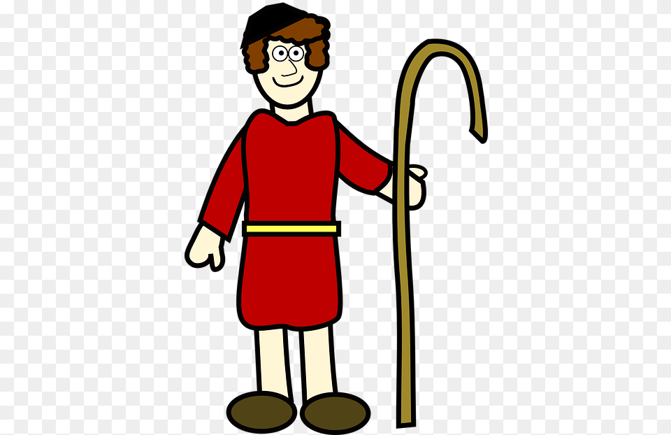 Shepherd Staff Vector Graphic On Pixabay Shepherd Clip Art, Baby, Person, Face, Head Free Transparent Png