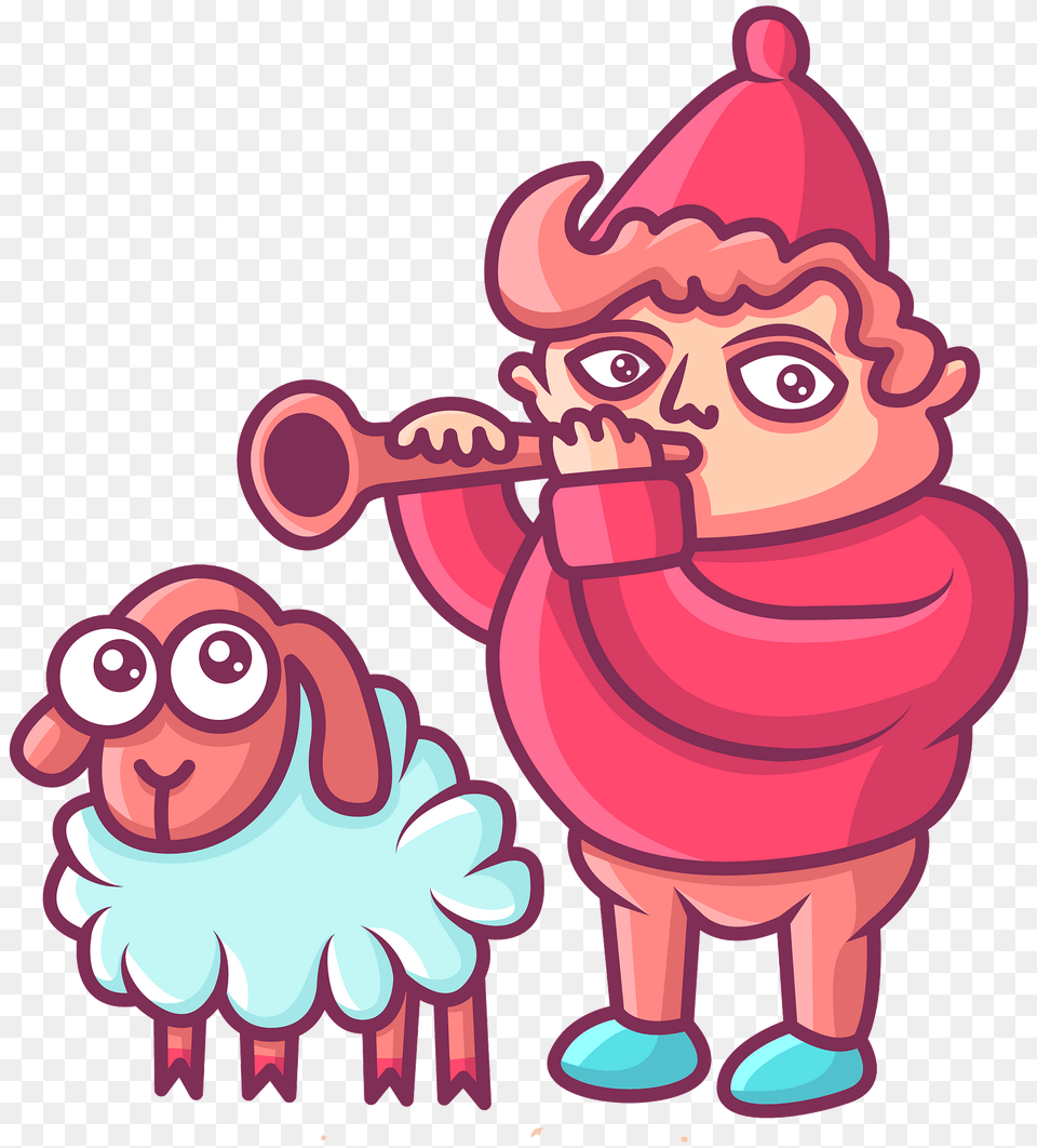 Shepherd With A Sheep Clipart, Art, Baby, Face, Head Free Png