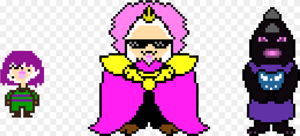 Sheptale Undertale Asgore 8 Bit, Purple, Person Free Png Download