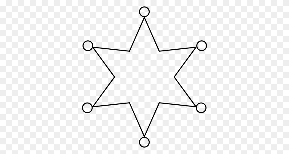 Sherif Star Stroke Icon Outline Emty, Star Symbol, Symbol, Device, Grass Png Image