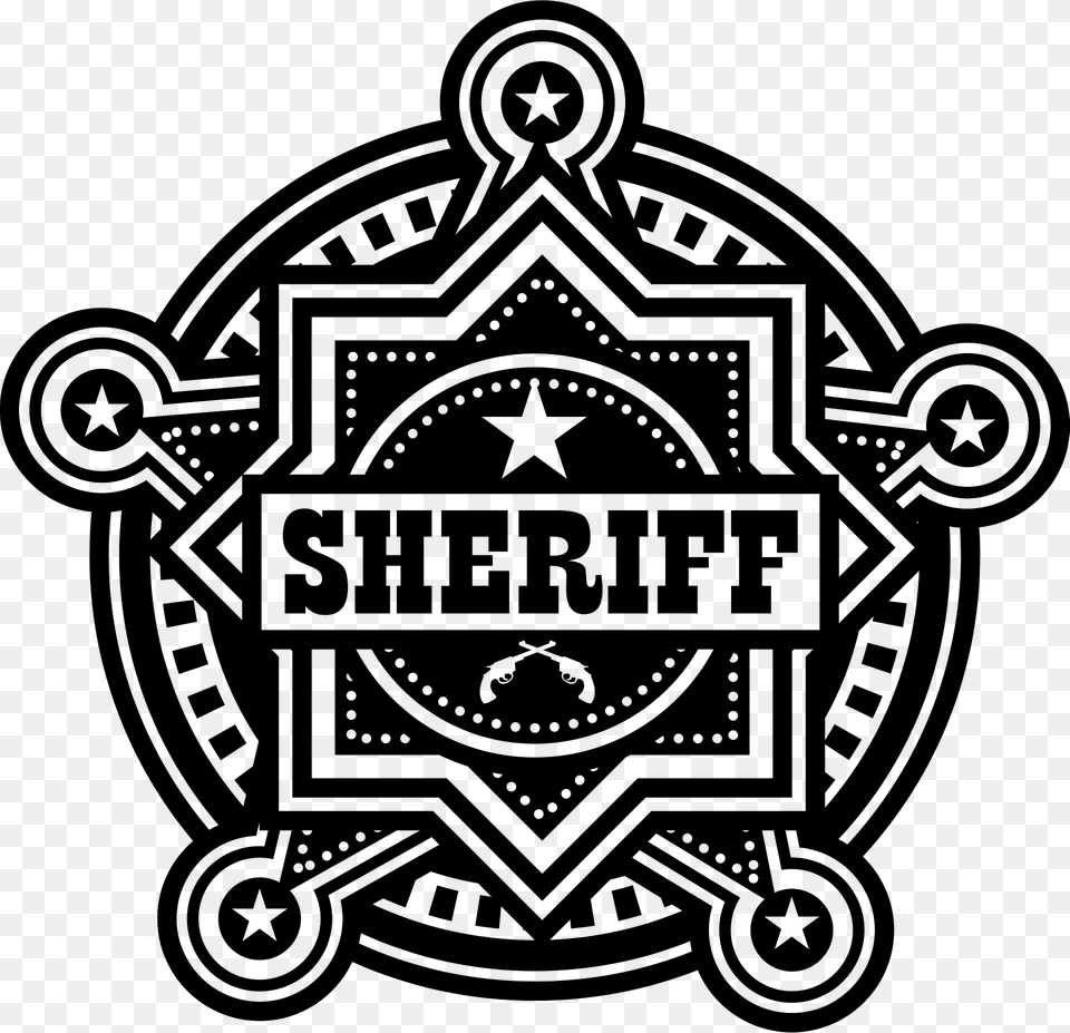 Sheriff Badge Clipart, Symbol, Logo, Emblem, Grass Free Png Download