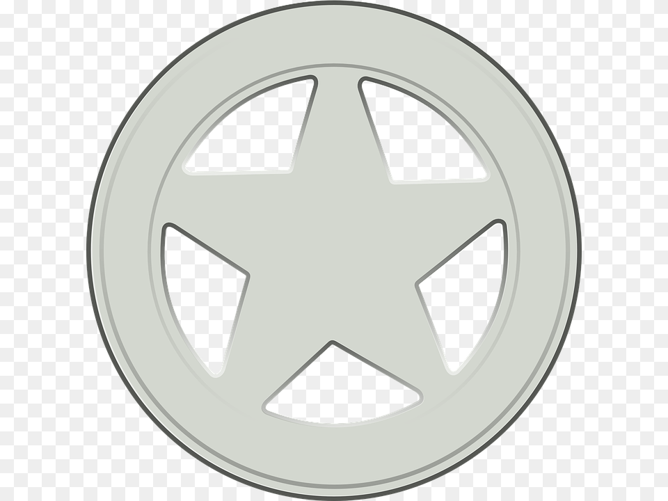 Sheriff Badge Star Silver, Symbol, Star Symbol, Helmet Free Transparent Png