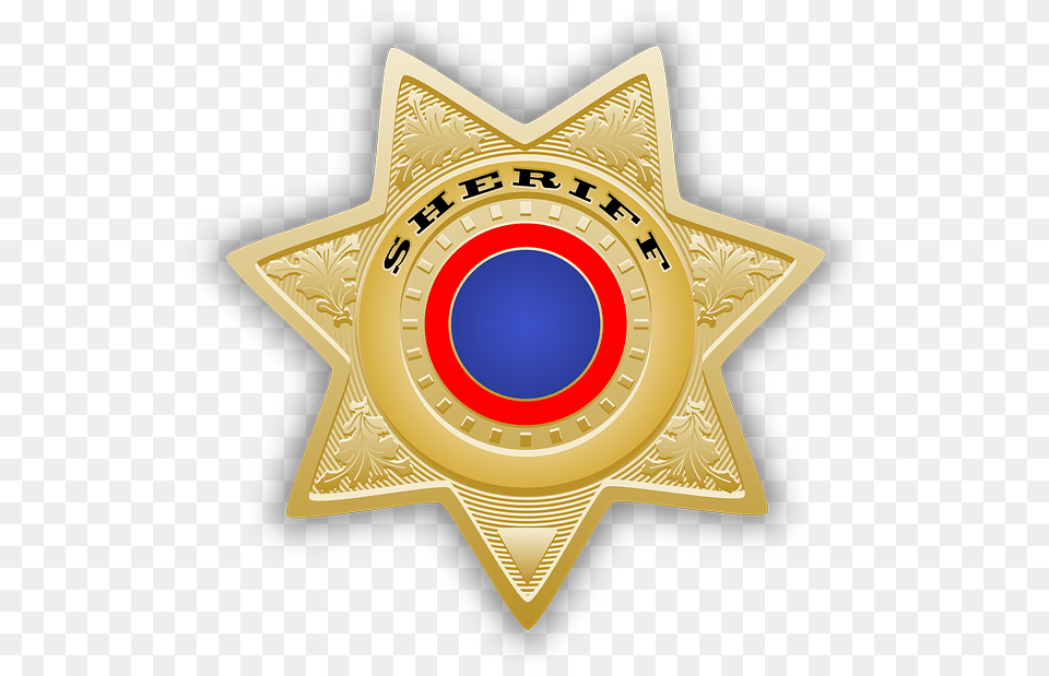 Sheriff Badge Vector Image Clip Art Sheriff Badge 5 Point, Logo, Symbol, Wristwatch, Gold Free Png