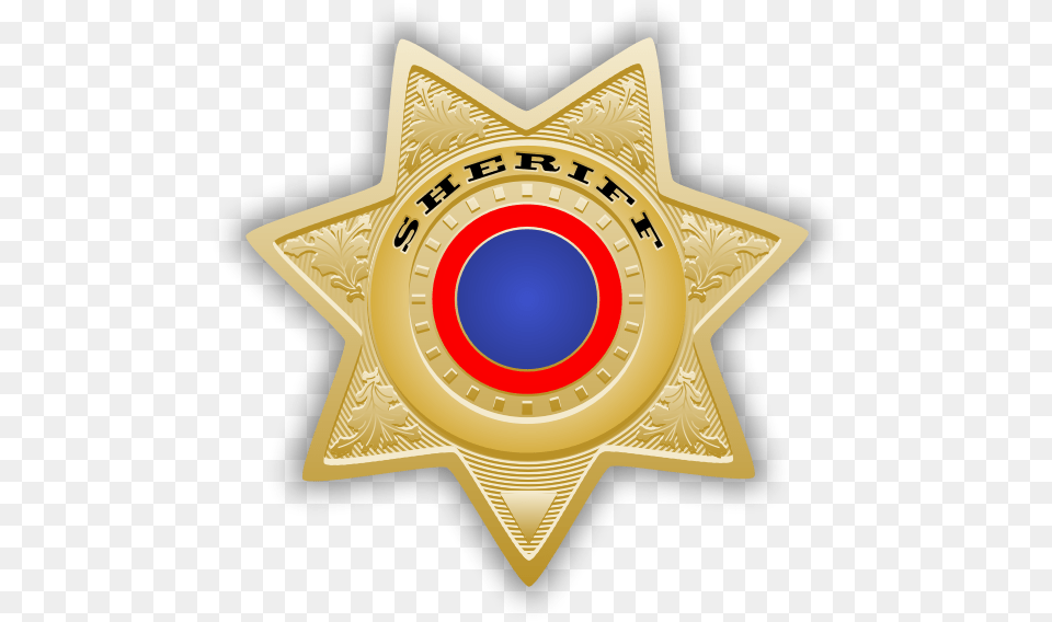Sheriff Badge Vector Image Police Star Badge, Logo, Symbol, Gold Free Transparent Png
