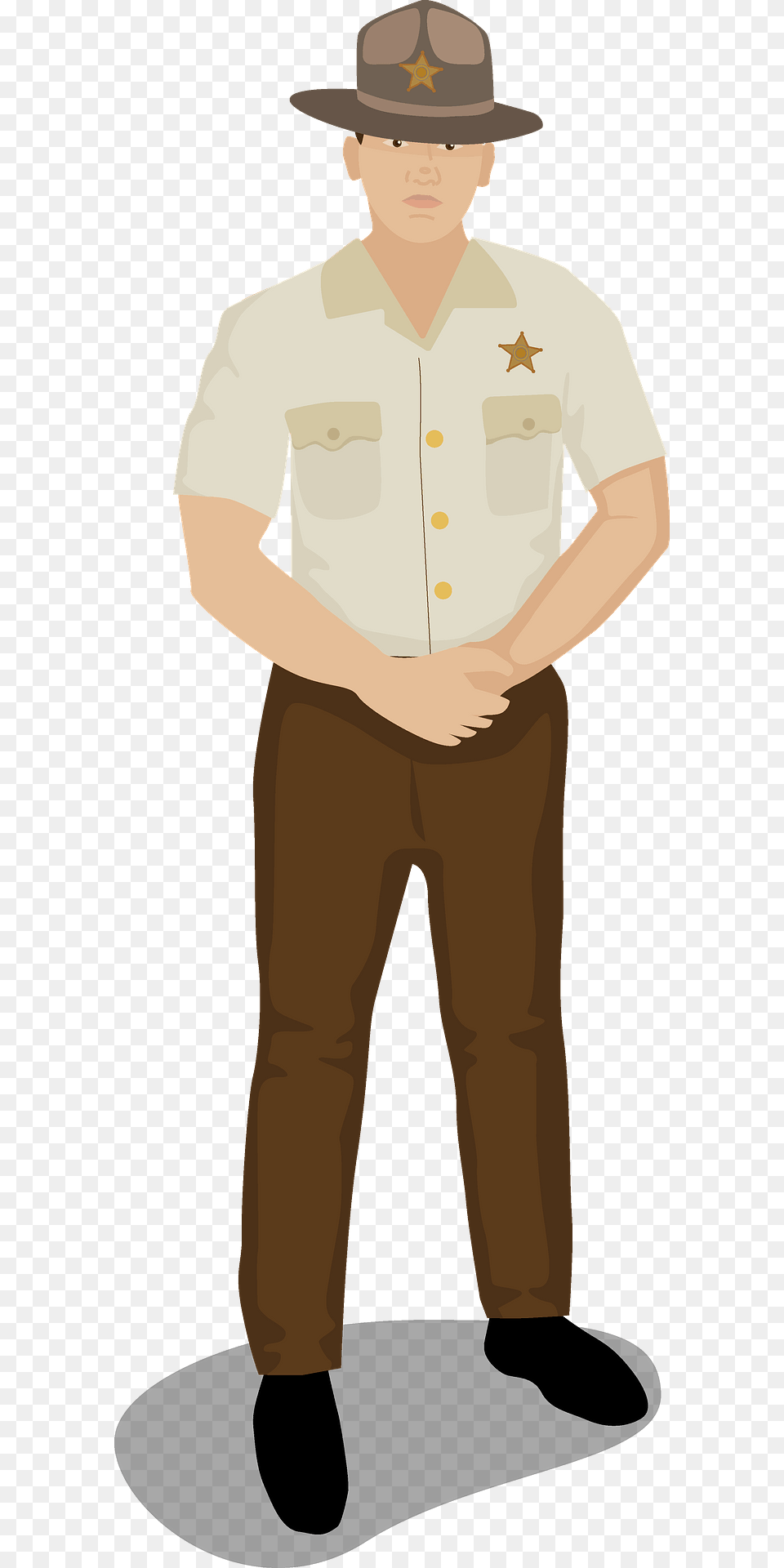 Sheriff Clipart, Clothing, Hat, Adult, Male Free Png Download