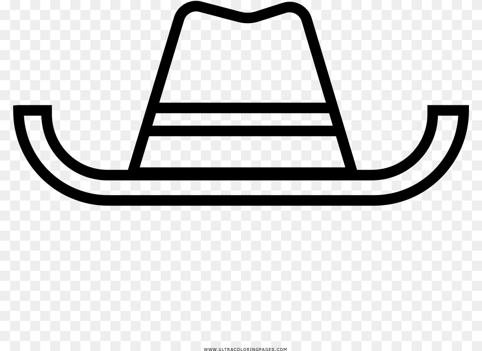 Sheriff Hat Coloring, Gray Png