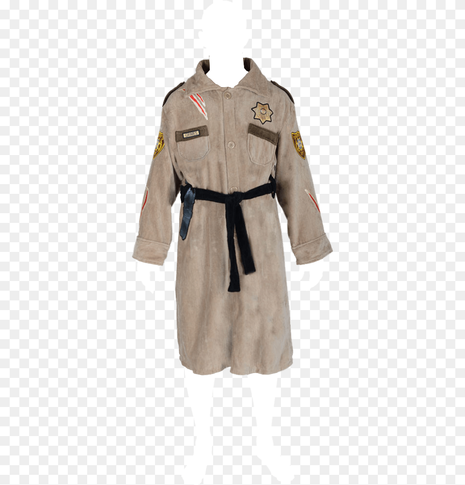 Sheriff Rick Grimes Cotton Bathrobe Walking Dead Dressing Gown, Clothing, Coat, Adult, Male Png Image