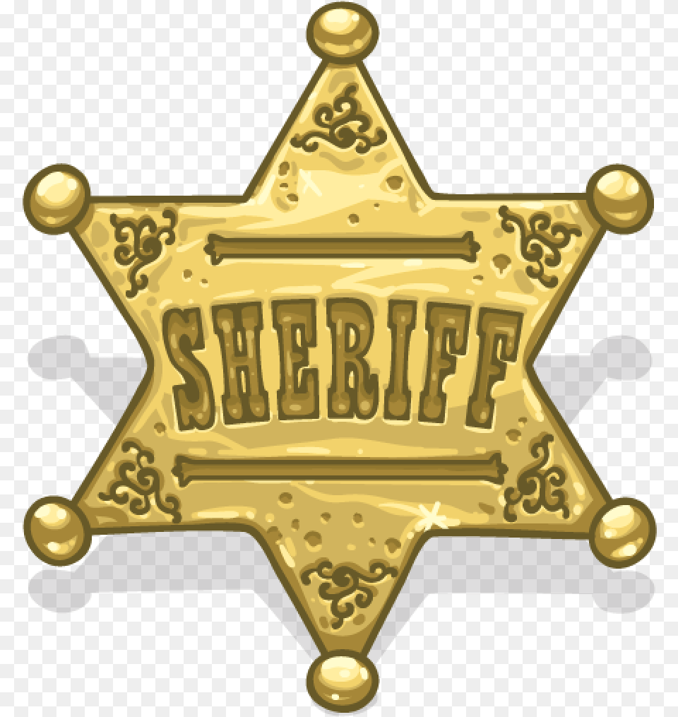 Sheriff Star 2 Image Clipart Sheriff Badge, Logo, Symbol, Device, Grass Free Png Download