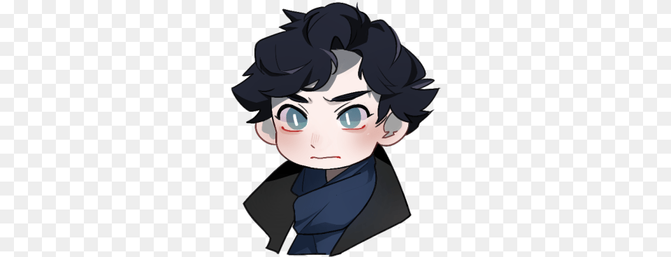 Sherlock Fan Art Icon, Baby, Book, Comics, Person Free Transparent Png