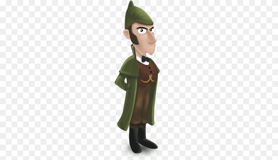 Sherlock Gnomes, Clothing, Coat, Person, Cartoon Free Png Download