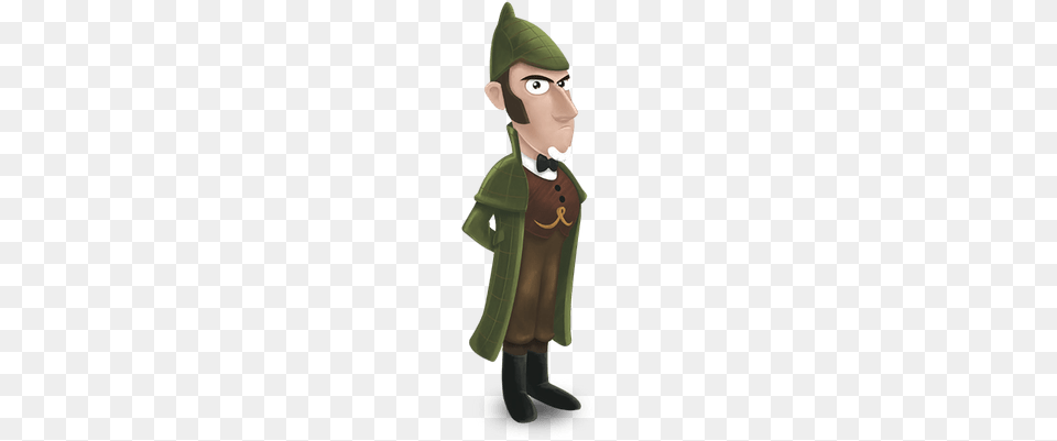 Sherlock Gnomes Sherlock Gnomes No Background, Clothing, Coat, Person, Cape Png Image