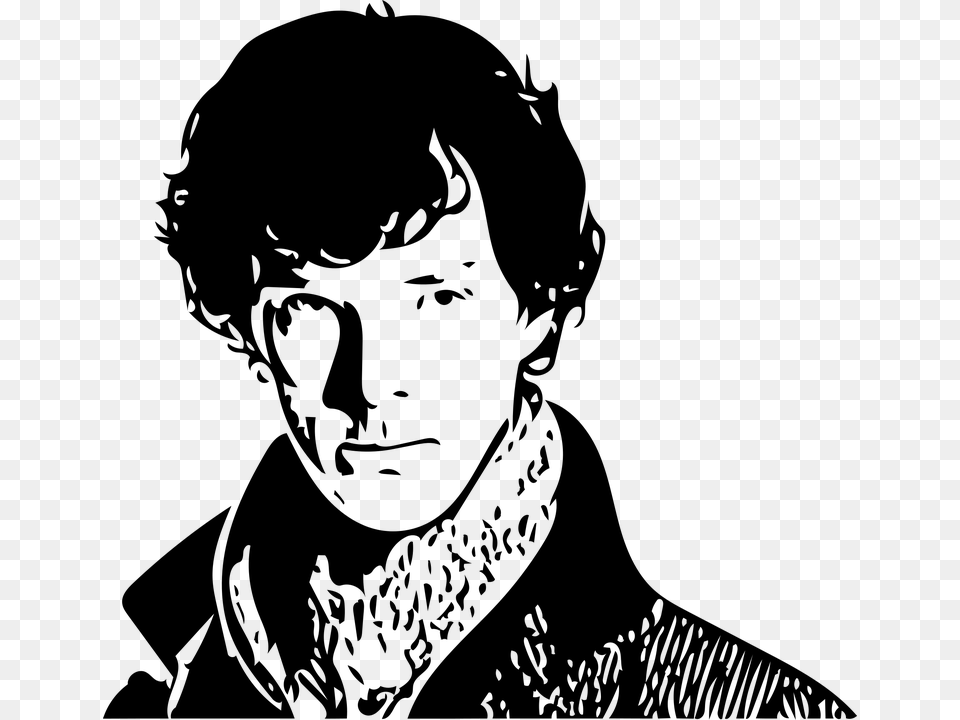Sherlock Holmes By Benedict, Gray Free Png