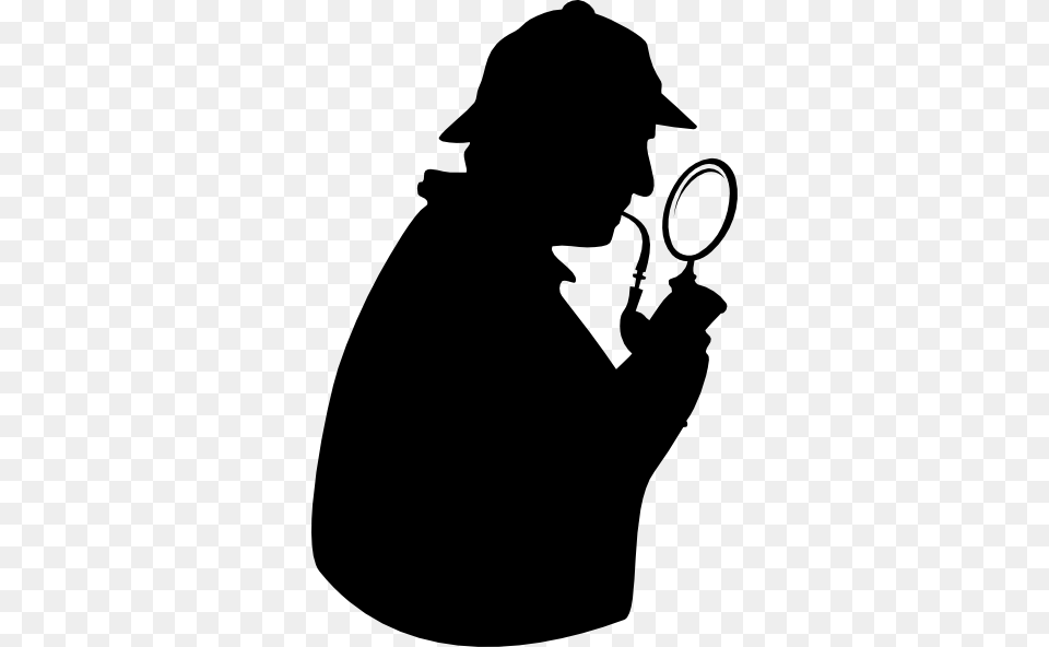 Sherlock Holmes Clip Art Look, Silhouette, Adult, Female, Person Png Image