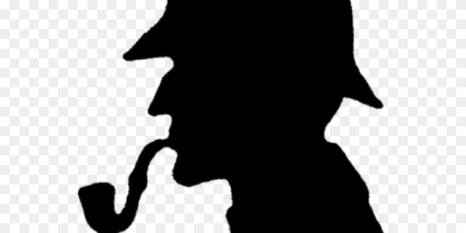 Sherlock Holmes Clipart Investigator, Silhouette, Person, Stencil Free Transparent Png
