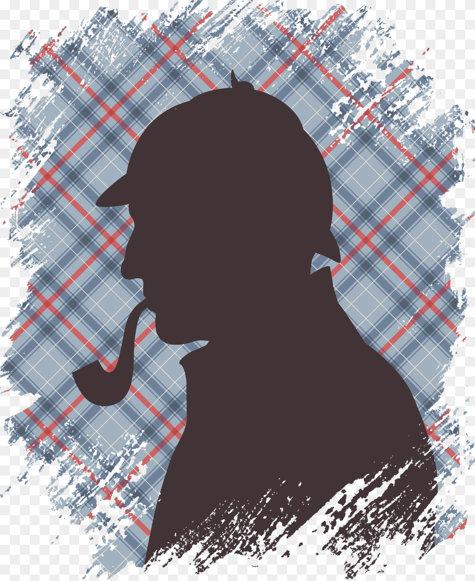 Sherlock Holmes Edgar Allan Poe, Silhouette, Smoke Pipe, Person, Head Png Image