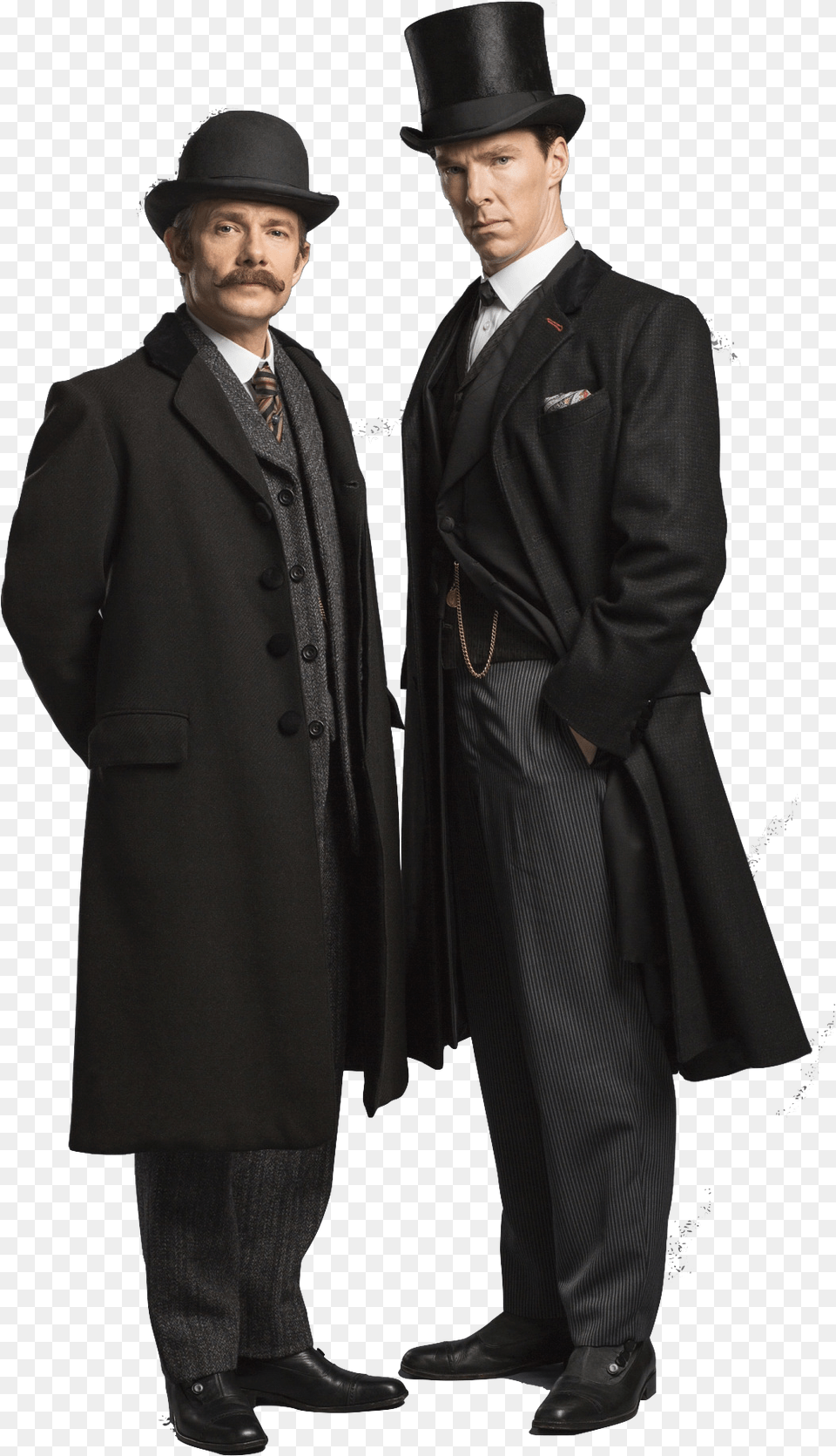 Sherlock Holmes Et Watson, Clothing, Coat, Overcoat, Adult Free Png