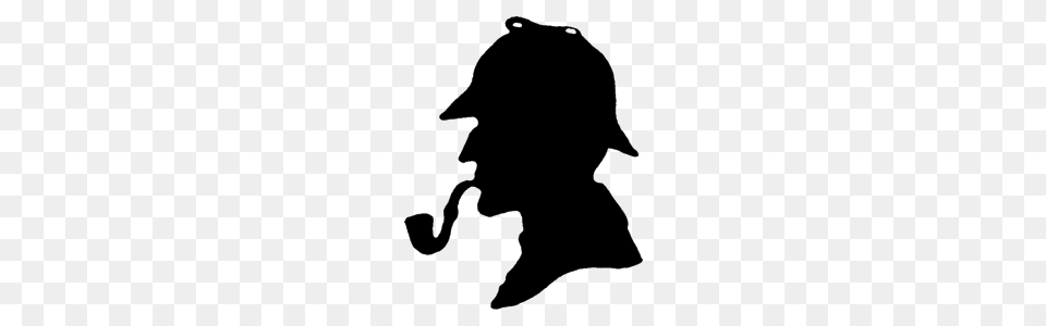 Sherlock Holmes Never Said Elementary My Dear Watson, Silhouette, Stencil, Smoke Pipe, Animal Free Png Download