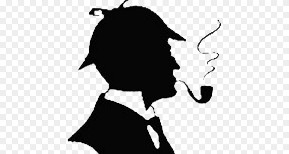 Sherlock Holmes Pub Aarhus, Silhouette, Stencil, Person, Smoke Pipe Free Transparent Png