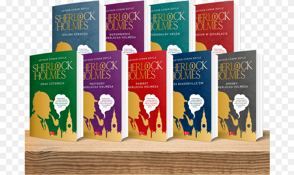 Sherlock Holmes Series Cover Typography Cover Layout Book Cover, Novel, Publication Free Png Download