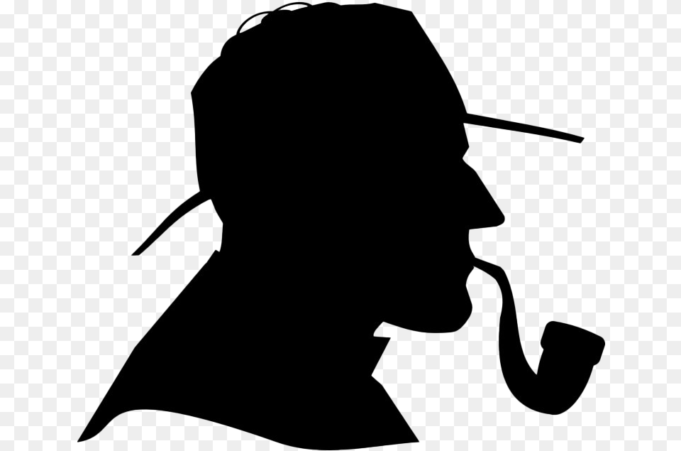 Sherlock Holmes Silhouette Transparent, Adult, Male, Man, Person Free Png