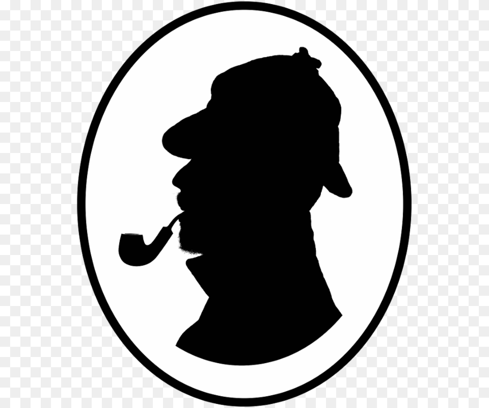 Sherlock Holmes The Loss, Silhouette, Smoke Pipe, Stencil, Person Png