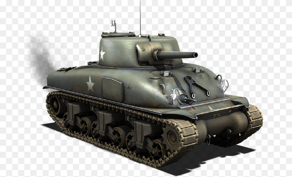 Sherman Tank, Armored, Military, Transportation, Vehicle Png Image