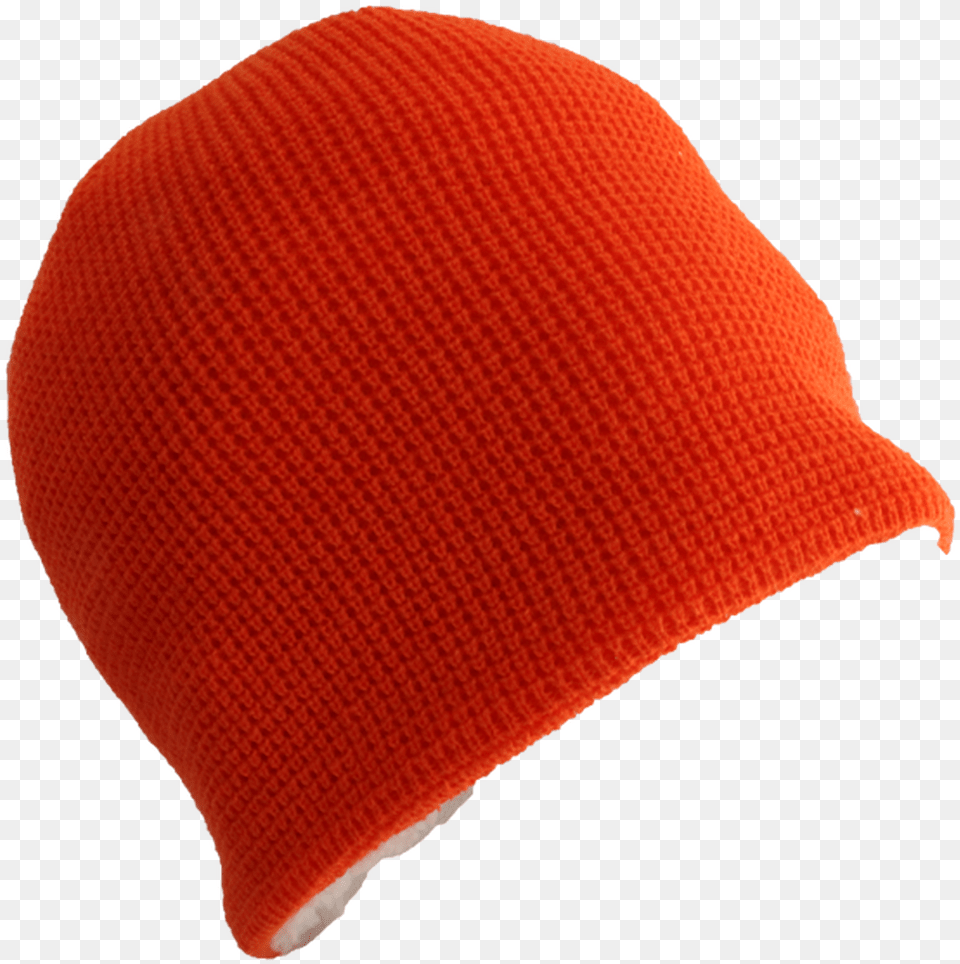 Sherpa Beanie In Orange Beanie, Cap, Clothing, Hat Png Image