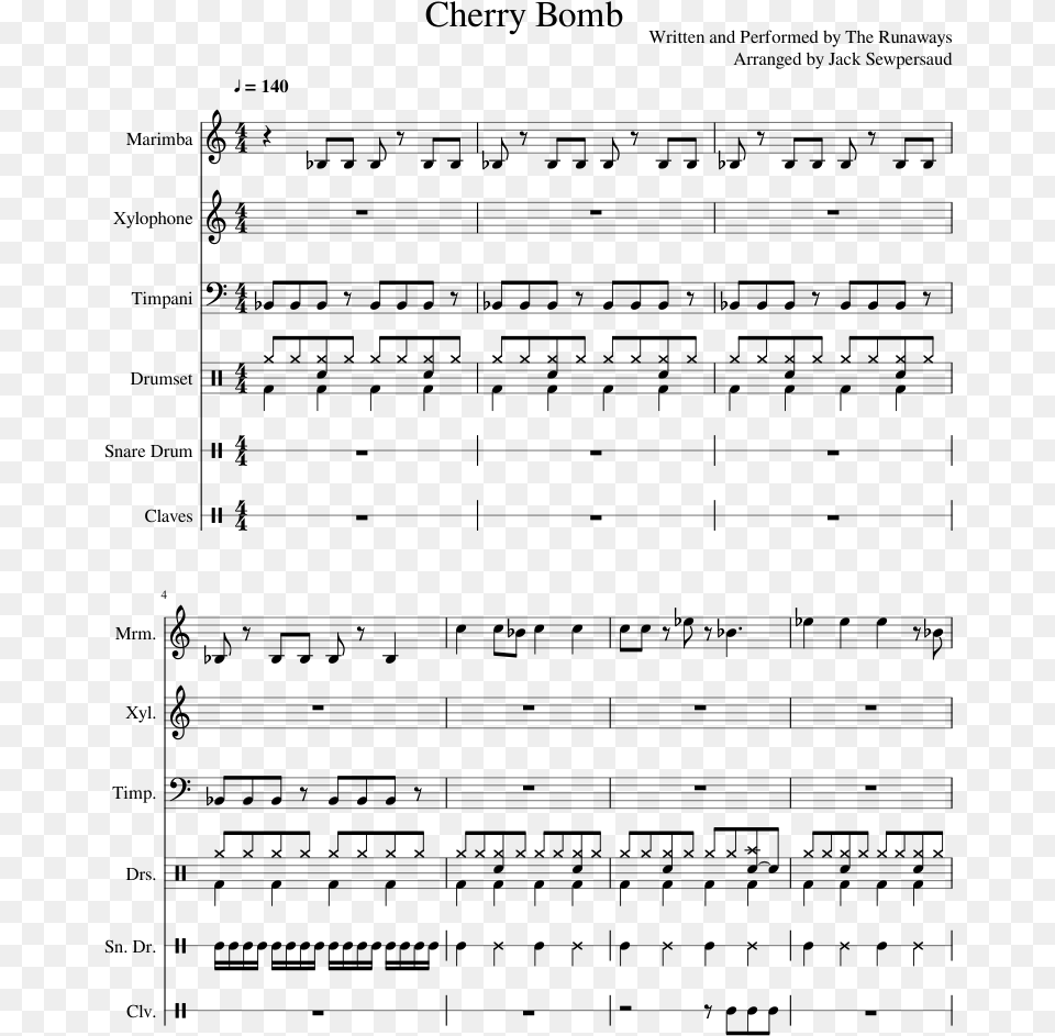 Sherry Jersey Boys Sheet Music, Gray Free Png