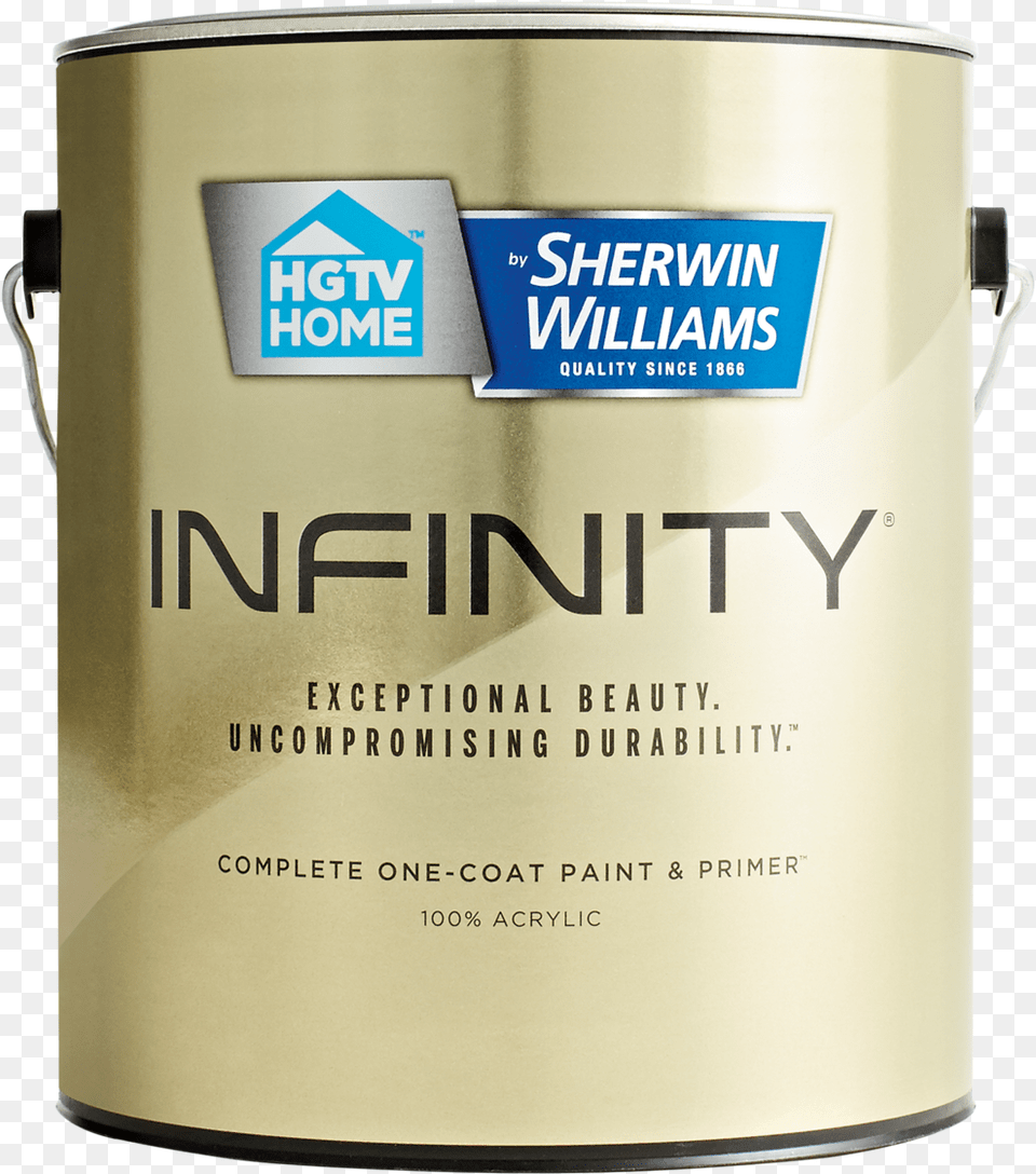Sherwin Williams Launches Infinity One Coat Paint And Hgtv Home By Sherwin Williams Infinity Tintable Satin, Paint Container, Can, Tin Free Png Download