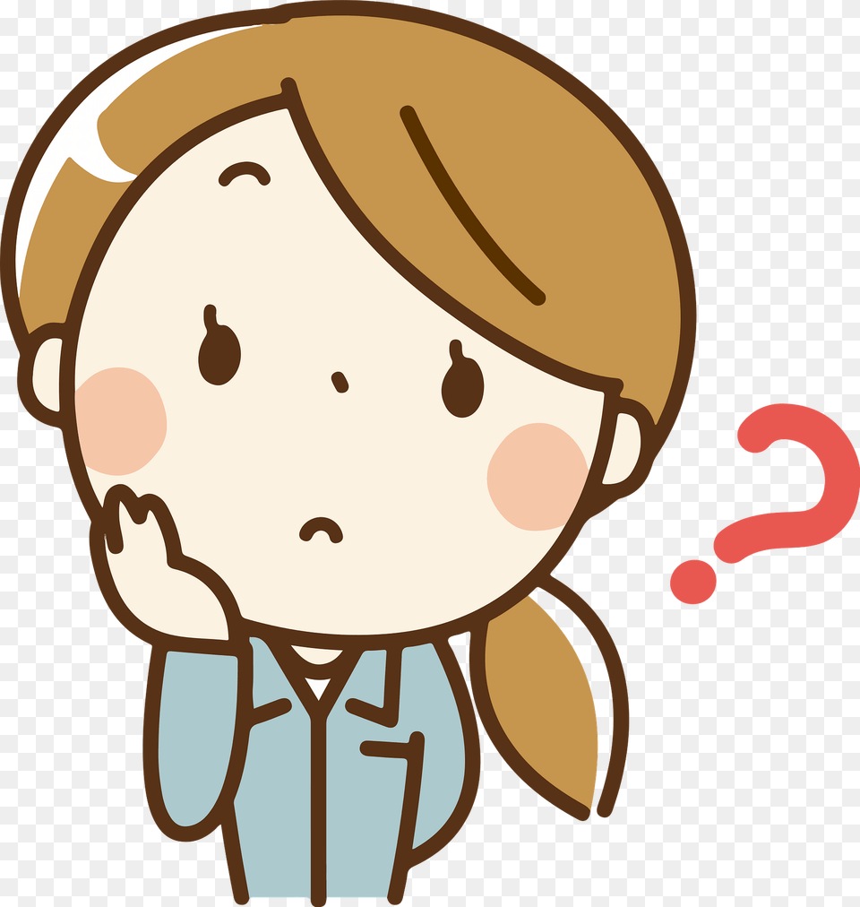 Sheryl Factory Worker Woman Is Questioning Clipart, Cream, Dessert, Food, Ice Cream Free Png Download