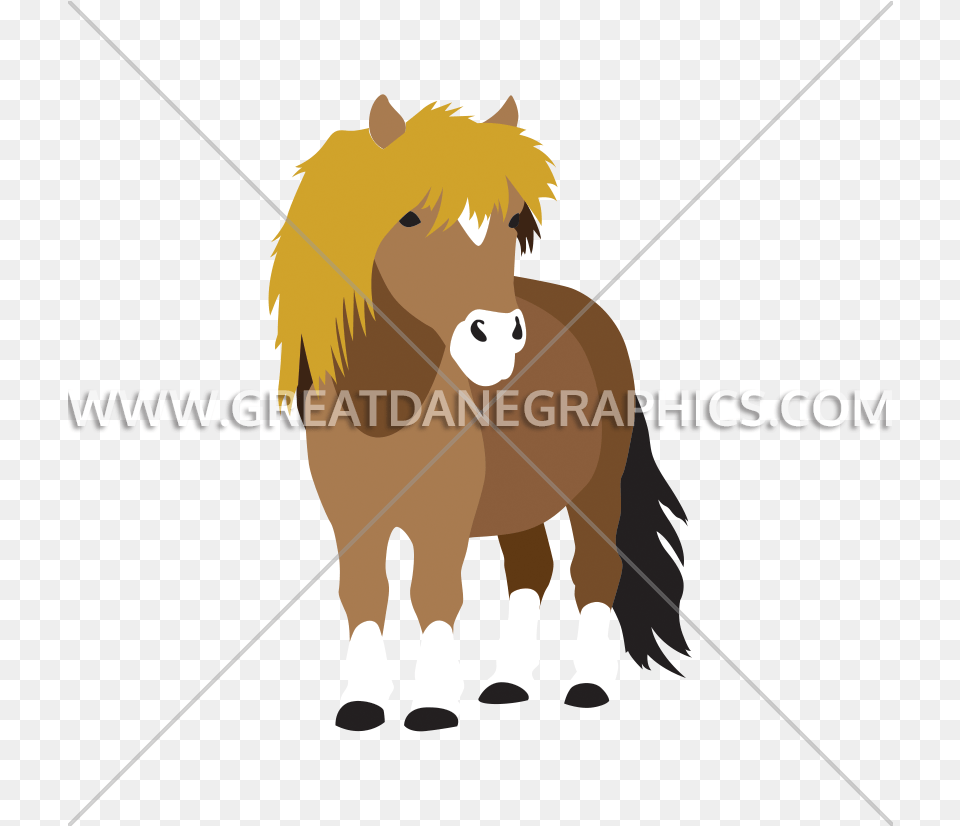 Shetland Pony Cartoon, Animal, Mammal, Horse, Colt Horse Free Png