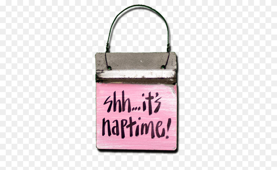 Shh Its Naptime Pink Tote Bag, Accessories, Handbag, Purse, Text Free Png