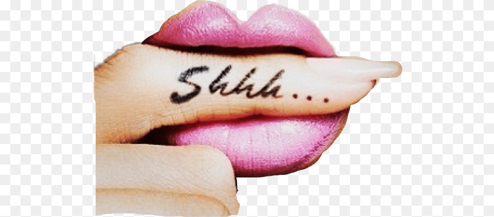 Shh Shhsticker Lips Tattoo Remixit Mystickers Hot Small Tattoos, Body Part, Mouth, Person, Cosmetics Png