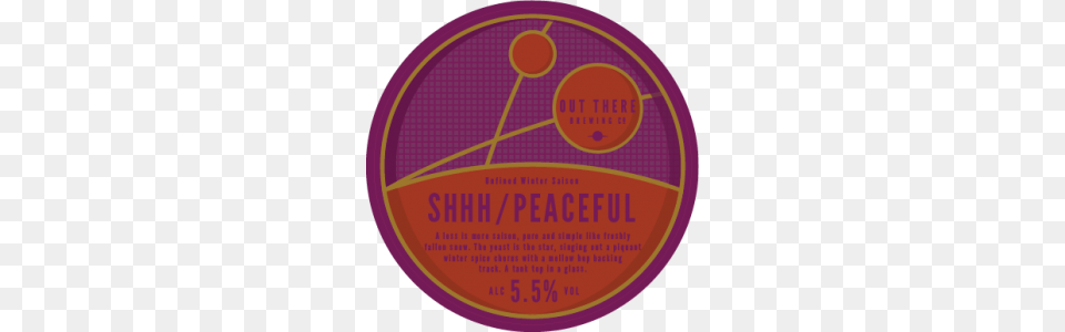 Shhh Peaceful Out There Brewing, Sphere, Badge, Logo, Symbol Png
