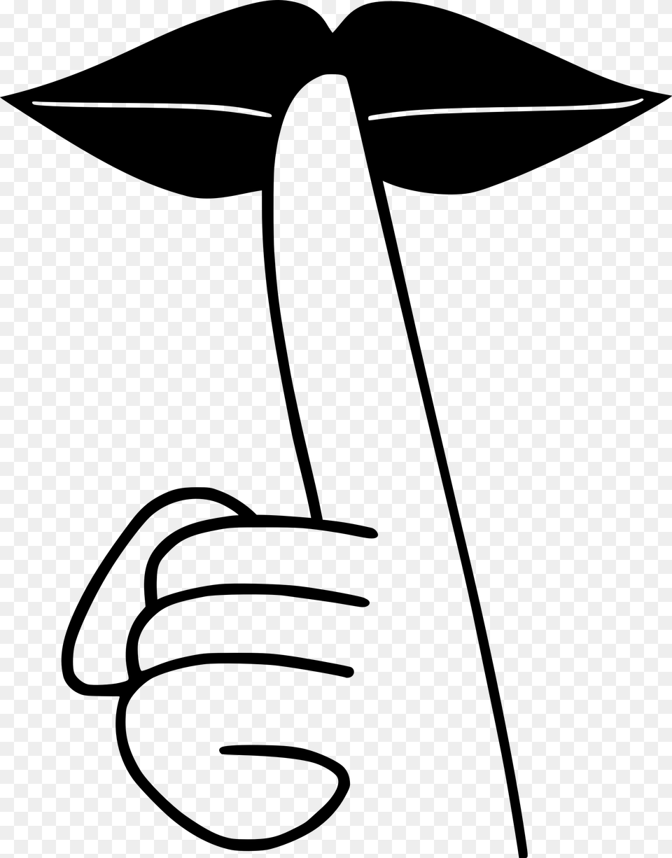 Shhh Sign Shh Clipart, Gray Png Image