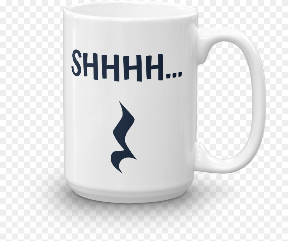 Shhhh Quarter Rest Music Mug, Cup, Beverage, Coffee, Coffee Cup Free Png Download