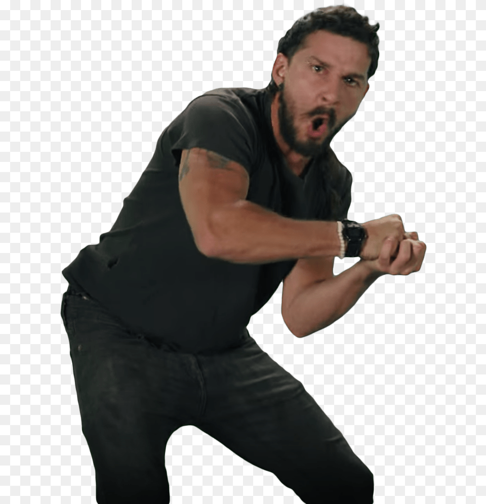 Shia Labeouf Fists Just Do It Transparent Gif, Adult, Body Part, Person, Finger Free Png Download