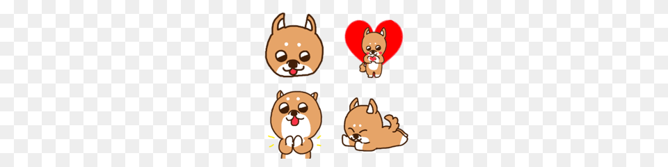 Shiba Dog Emoji Line Emoji Line Store, Animal, Bear, Mammal, Wildlife Free Png Download