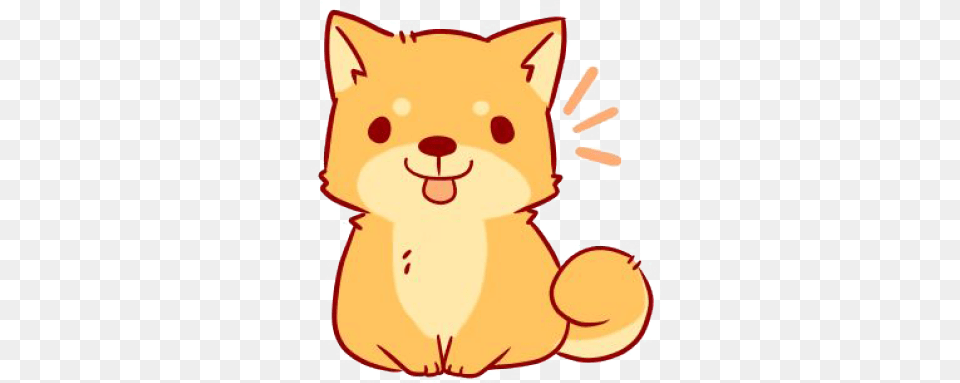 Shiba Inu Clipart Chibi Cute Shiba Inu Sticker, Baby, Person, Plush, Toy Free Png