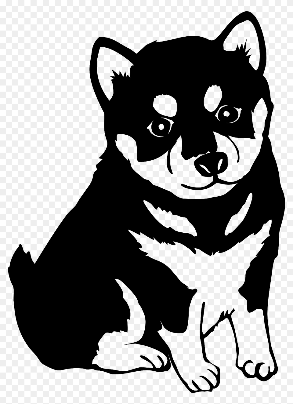 Shiba Inu Dog Clipart, Stencil, Pet, Mammal, Husky Png
