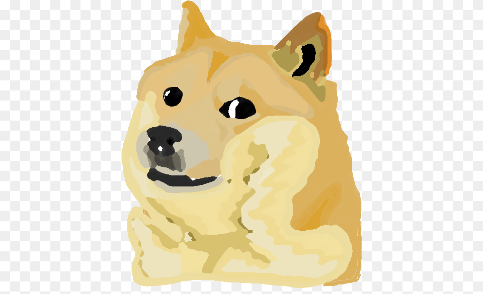 Shiba Inu Dog Like Mammal Yellow Nose Head Doge Doge Meme, Baby, Person, Animal, Canine Png Image