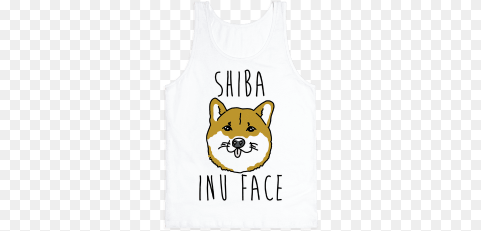 Shiba Inu Face Tank Top Sci Fi Shibe, Clothing, Tank Top, Animal, Cat Png Image