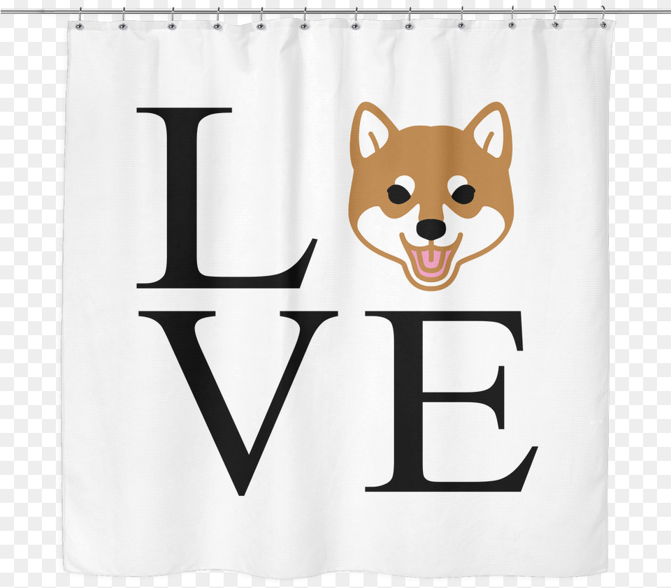 Shiba Inu Love Shower Curtain Delta Sigma Theta Love, Animal, Mammal, Pig, Text Png